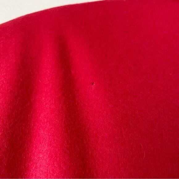 Lafayette 148 | Wool Angora Blazer Jacket Fall Holiday Red Size 10 - Picture 7 of 9